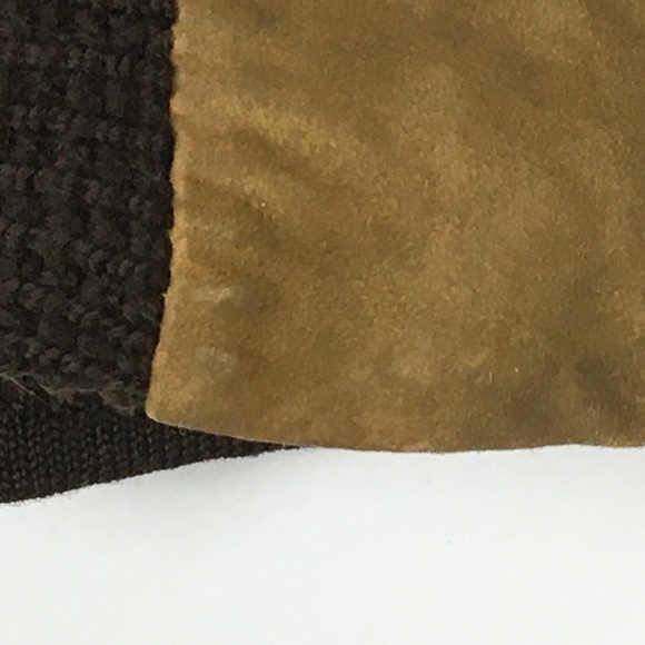 Vintage 1970s Wool Suede Cardigan brown tan - Picture 15 of 16